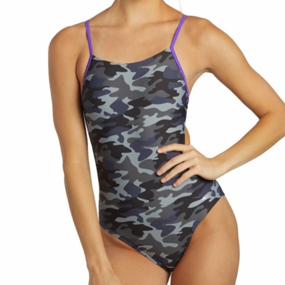 Sporti Camouflage Athletic One-Piece Swimsuit